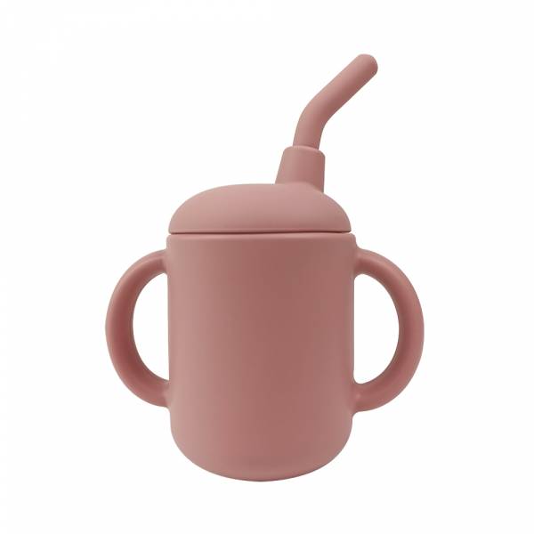 Детский силиконовый поильник-непроливайка Арт. GLS4018 14#Powder Rose