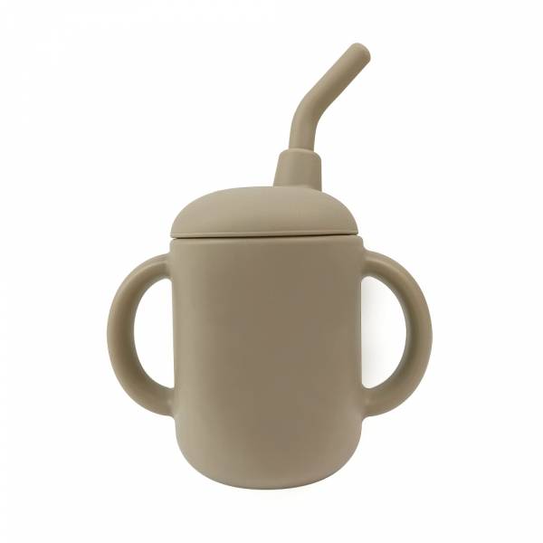Детский силиконовый поильник-непроливайка Арт. GLS4018 16#Taupe