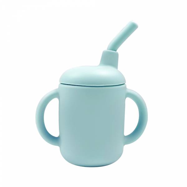 Детский силиконовый поильник-непроливайка Арт. GLS4018 21#Light Blue