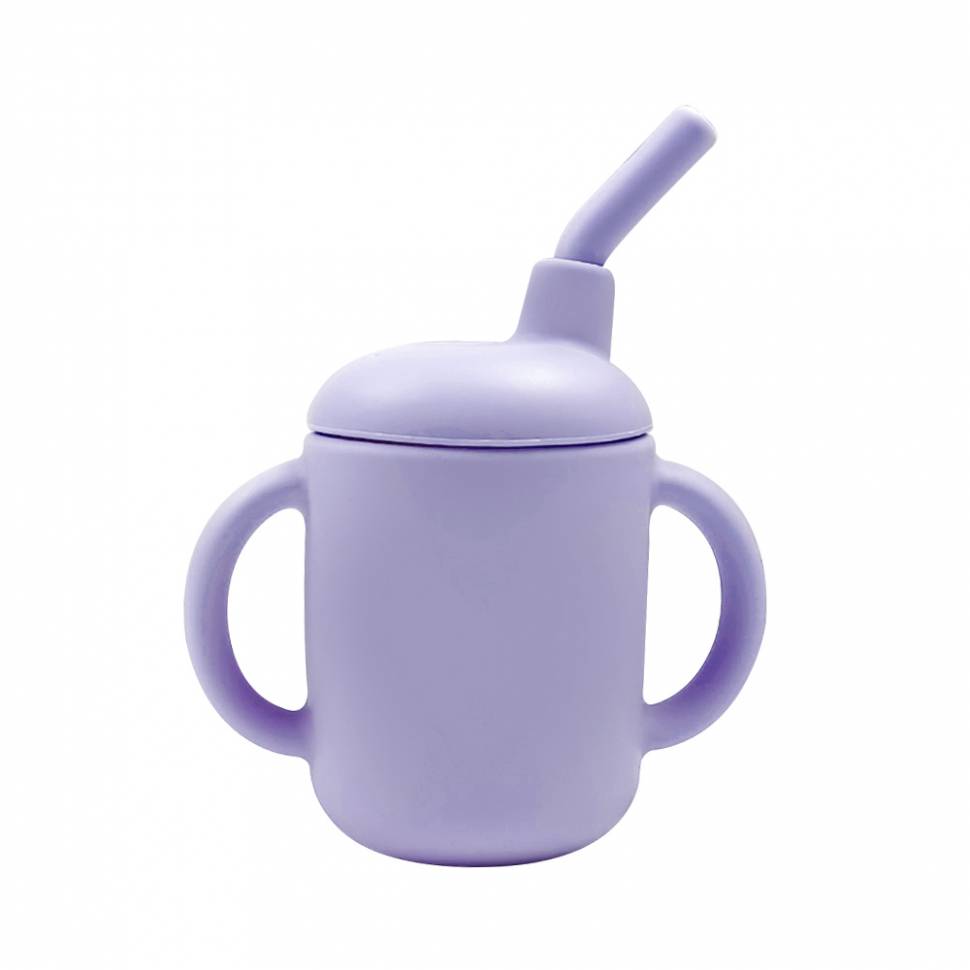 Детский силиконовый поильник-непроливайка Арт. GLS4018 22#Purple